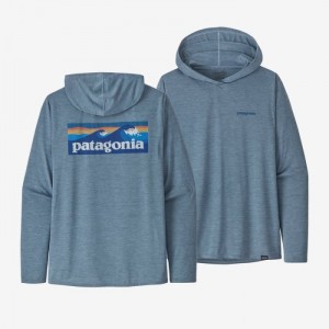 Patagonia Capilene® Cool Daily Graphic Hoody Miesten Huppari Vaaleanharmaat Suomi | VK904-1559