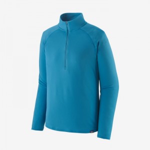 Patagonia Capilene® Midweight Zip-Neck Miesten Sukat Sininen Suomi | AD768-7873