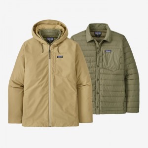 Patagonia Downdrift 3-in-1 Jacket Miesten Takit Classic Tan Suomi | WG1063-0886