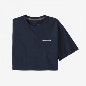 Patagonia Fitz Roy Icon Responsibili-Tee® Miesten Tees Laivastonsininen Suomi | XC2238-1409