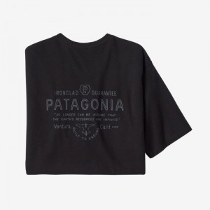 Patagonia Forge Mark Responsibili-Tee® Miesten Tees Mustat Suomi | KE2277-4564