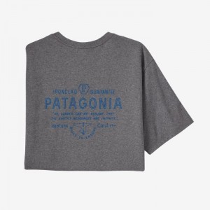 Patagonia Forge Mark Responsibili-Tee® Miesten Tees Gravel Heather Suomi | BO2283-3035
