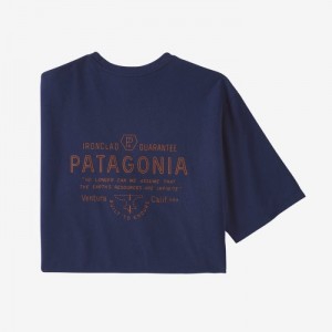 Patagonia Forge Mark Responsibili-Tee® Miesten Tees Sininen Suomi | LR2285-3780