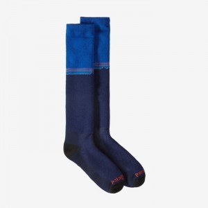 Patagonia Heavyweight Merino Performance Knee-Length Socks Miesten Sukat Sininen Suomi | LA738-2184