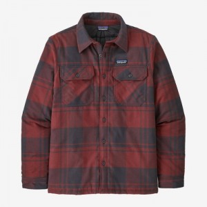 Patagonia Insulated Organic Cotton Midweight Fjord Flannel Shirt Miesten Paidat Punainen Suomi | AN1673-1222