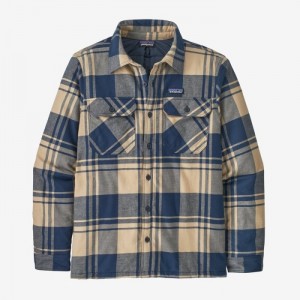 Patagonia Insulated Organic Cotton Midweight Fjord Flannel Shirt Miesten Paidat Live Oak: Oar Tan Suomi | FO1674-2416