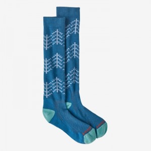 Patagonia Lightweight Merino Performance Knee Socks Miesten Sukat Sininen Suomi | AI756-1204