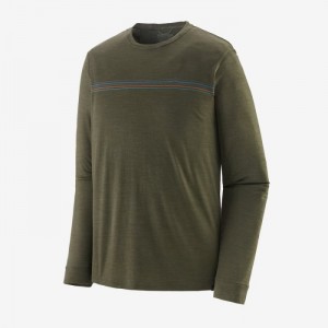 Patagonia Long-Sleeved Capilene® Cool Merino Graphic Shirt Miesten Paidat Vihreä Suomi | QZ1728-3513