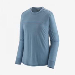 Patagonia Long-Sleeved Capilene® Cool Merino Graphic Shirt Naisten Paidat Vaaleanharmaat Suomi | AP3485-2993