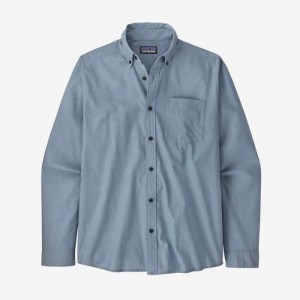 Patagonia Long-Sleeved Daily Shirt Miesten Paidat Sininen Suomi | CC1752-9759