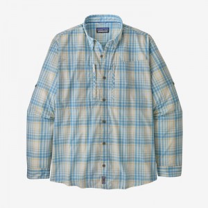 Patagonia Long-Sleeved Sun Stretch Shirt Miesten Paidat Valkoinen Suomi | DL1783-6929