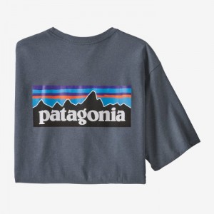 Patagonia P-6 Logo Responsibili-Tee® Miesten Tees Harmaat Suomi | FM2429-9203