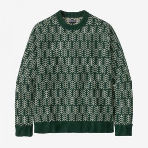 Patagonia Recycled Wool Sweater Miesten Villapaita Vihreä Suomi | LN2095-0405