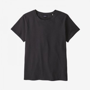 Patagonia Regenerative Organic Certified™ Cotton Tee Naisten Tees Mustat Suomi | IL3837-9129