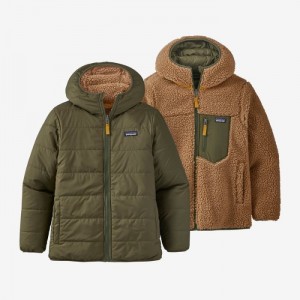 Patagonia Reversible Ready Freddy Hoody Lasten Huppari Vihreä Suomi | RL248-8175