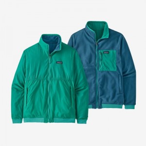 Patagonia Reversible Shelled Microdini Jacket Miesten Takit Fresh Teal Suomi | ZR1191-2711