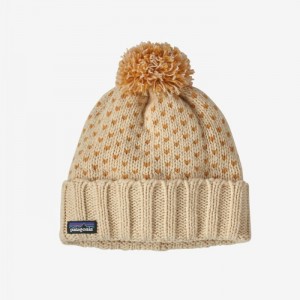 Patagonia Snowbelle Beanie Miesten Pipo Simple Dot: Natural Suomi | JK4126-6472