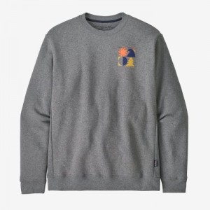 Patagonia Spirited Seasons Uprisal Crew Sweatshirt Miesten Puserot Gravel Heather Suomi | AU2153-8096