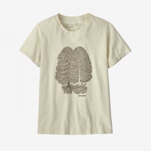 Patagonia Wisdom Afoot Responsibili-Tee® Naisten Tees Valkoinen Suomi | HV3842-9359